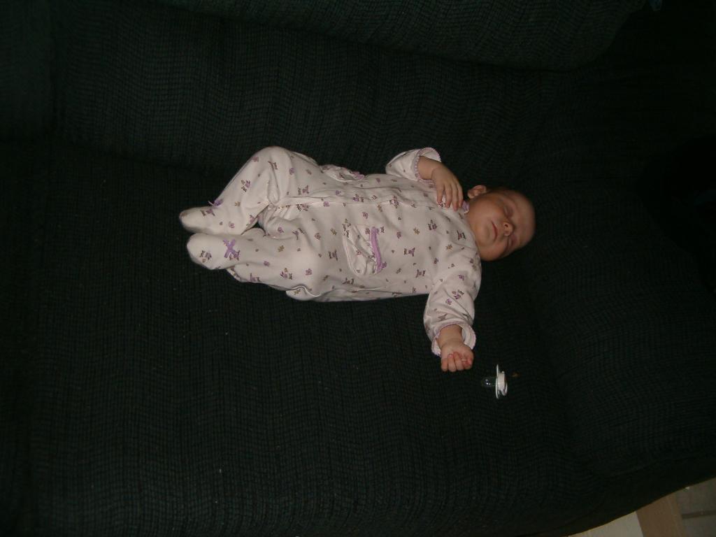 Lilah fell asleep on the couch in mid rabble